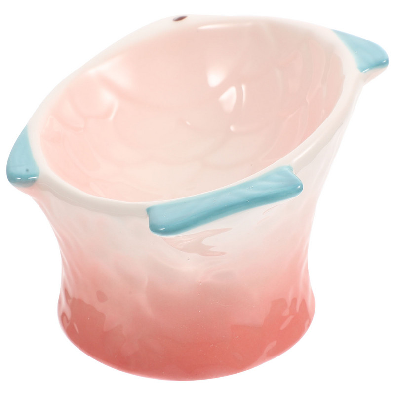 Kaķa bļoda Mājdzīvnieku padeves trauks Suns Kārums Bļodas Šķīvs Barošana Ēšana Keramikas Paaugstināti trauki Kaķēns Dekoratīvi Radoši Paaugstināts Ūdens