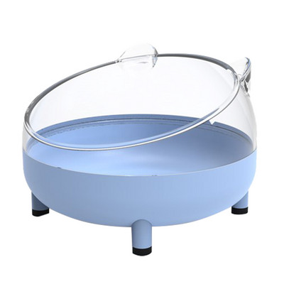 Kaķa bļoda ar augstu pēdu suņu bļoda kakla aizsargs kaķu barība ūdens bļodiņai pret noliekšanos Binaurālā mājdzīvnieka barošanas kaķa aksesuārs mājdzīvnieku deserta bļoda