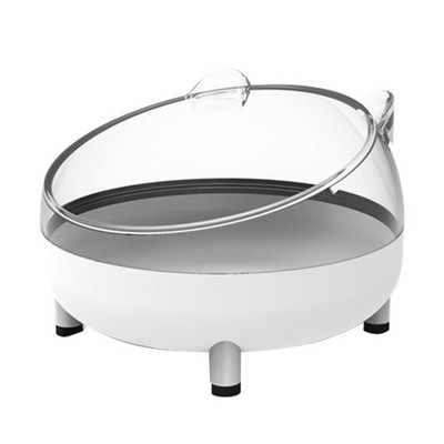 Kaķa bļoda ar augstu pēdu suņu bļoda kakla aizsargs kaķu barība ūdens bļodiņai pret noliekšanos Binaurālā mājdzīvnieka barošanas kaķa aksesuārs mājdzīvnieku deserta bļoda