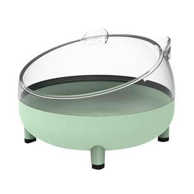 Kaķa bļoda ar augstu pēdu suņu bļoda kakla aizsargs kaķu barība ūdens bļodiņai pret noliekšanos Binaurālā mājdzīvnieka barošanas kaķa aksesuārs mājdzīvnieku deserta bļoda