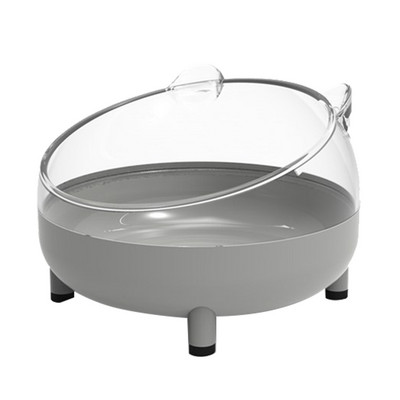 Kaķa bļoda ar augstu pēdu suņu bļoda kakla aizsargs kaķu barība ūdens bļodiņai pret noliekšanos Binaurālā mājdzīvnieka barošanas kaķa aksesuārs mājdzīvnieku deserta bļoda