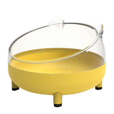 Kaķa bļoda ar augstu pēdu suņu bļoda kakla aizsargs kaķu barība ūdens bļodiņai pret noliekšanos Binaurālā mājdzīvnieka barošanas kaķa aksesuārs mājdzīvnieku deserta bļoda