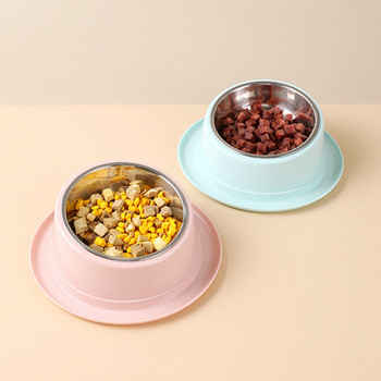 Pet Cat Feeder Slope Anti-Ant Food Bowl For Cat Аксесоари за домашни любимци Dog Bowl Качествен контейнер от неръждаема стомана за котки Зоотовары
