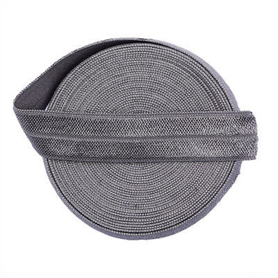 5 jardų 5/8 colių 15 mm vientisos spalvos blizgus FOE sulankstomas elastinė guminė juosta plaukų juosta Suknelė nėrinių apdaila elastingas siūlas "pasidaryk pats" siuvimas