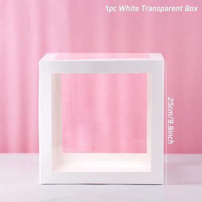 Baby Shower Box läbipaistev õhupallikarp sünnipäeva pulmapeo kaunistus Baby Shower sünnipäevaks kohandatud kirjakast