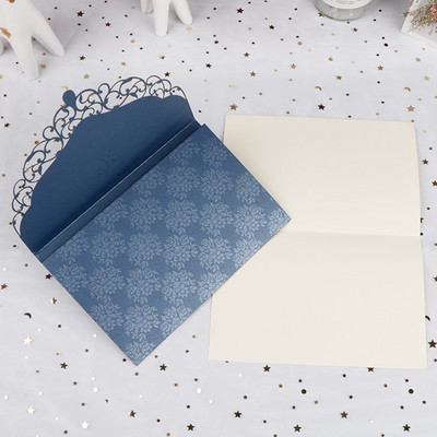 1 gab. Lāzergriezta kāzu ielūguma kartīte — DIY biznesa apsveikuma kartīte ar briljantu, pielāgota ballītei, kāzu jubilejas dekors