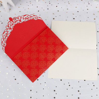 1 gab. Lāzergriezta kāzu ielūguma kartīte — DIY biznesa apsveikuma kartīte ar briljantu, pielāgota ballītei, kāzu jubilejas dekors