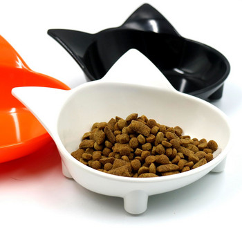 Μπολ Γάτα Ρηχό Μπολ Γάτας Αντιολισθητικό Πιάτο Γάτας Φαρδύ μπολ τροφοδοσίας γάτας για ανακούφιση από την κούραση του μουστάκι Τροφή για κατοικίδια και μπολ νερού για σκύλους