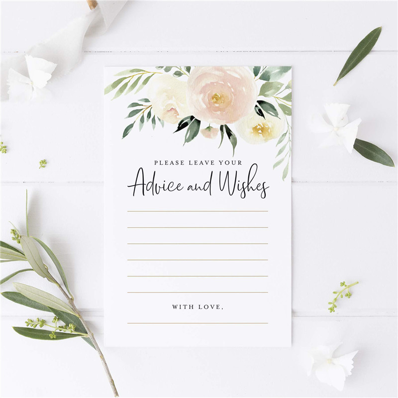 50gab 10 * 15cm Kāzu vakariņu galda kartīte saderināšanās ballītes pateicības kartīte aktivitāšu dekoru kartīte var būt rokrakstāma svētības kartīte