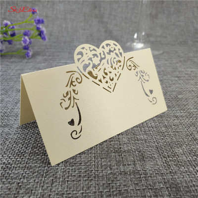 10gb Svinību galda nosaukums Viesu vietu kartītes Galda nosaukums Vietu kartītes Kāzu piederumi Sēdvietu dekorēšana Favor 6Z-SH928