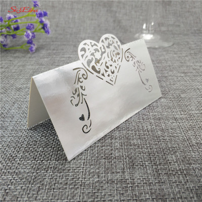 10gb Svinību galda nosaukums Viesu vietu kartītes Galda nosaukums Vietu kartītes Kāzu piederumi Sēdvietu dekorēšana Favor 6Z-SH928