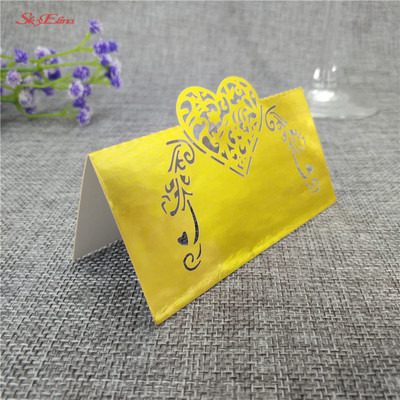 10gb Svinību galda nosaukums Viesu vietu kartītes Galda nosaukums Vietu kartītes Kāzu piederumi Sēdvietu dekorēšana Favor 6Z-SH928