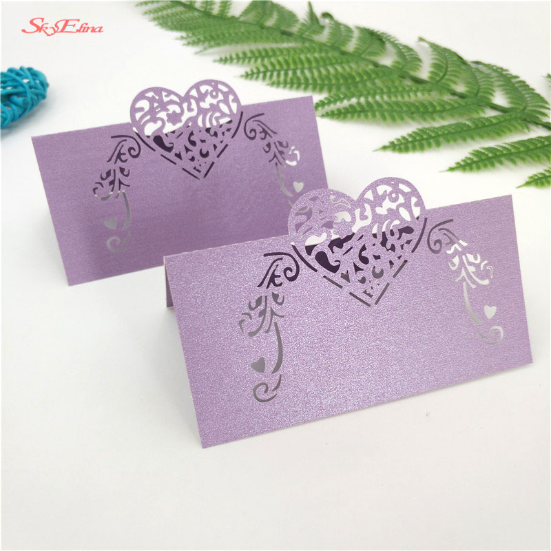 10gb Svinību galda nosaukums Viesu vietu kartītes Galda nosaukums Vietu kartītes Kāzu piederumi Sēdvietu dekorēšana Favor 6Z-SH928