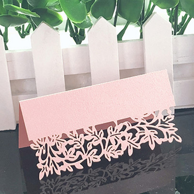 50 gab. Lapas Lāzergrieztas Vietas kartīte Bērnu duša Pielāgotas vārda kartītes ballīšu labvēlības galdam dzimšanas dienas Ziemassvētku kāzu dekorēšanai