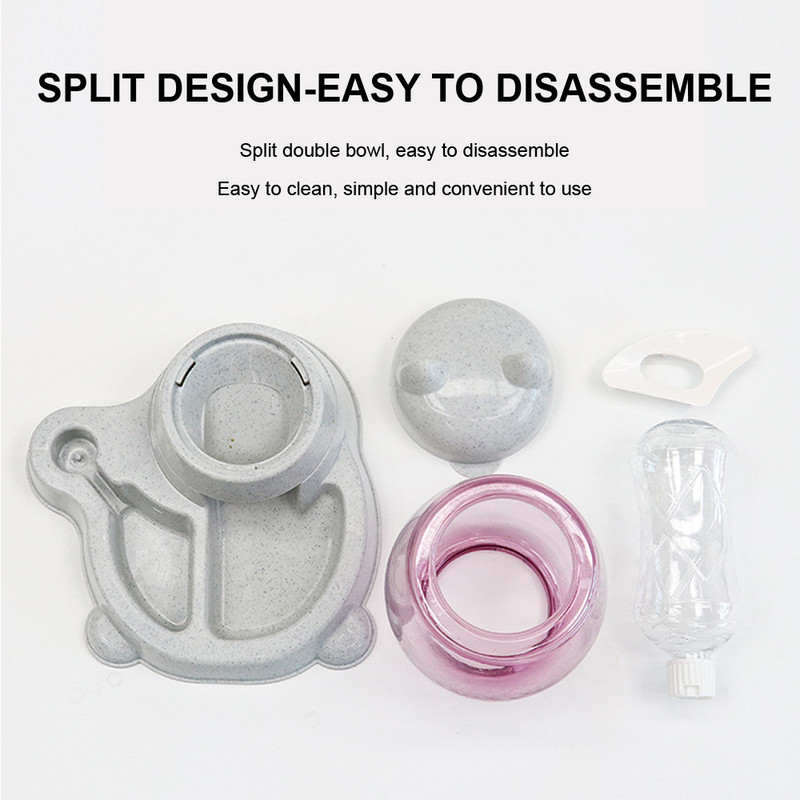 2 AZ 1-BEN macska víz- és etető adagoló automata kutya macskák itatós palackok etetőtálak adagolók kisállat kellékek 2,2 l