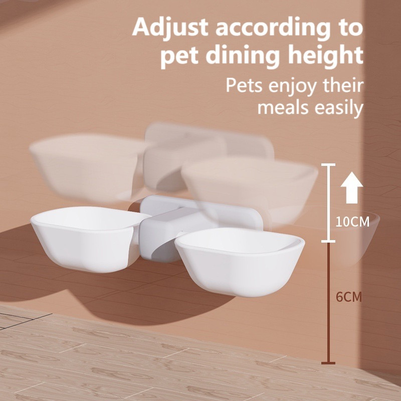 Κρεμαστό μπολ τροφοδοσίας κατοικιδίων Επιτοίχιο μπολ γάτας Κρεμαστό μπολ για σκύλους γάτα Ανθεκτικό μικρό μπολ νερού τροφοδοσίας κατοικίδιων καινούργιο