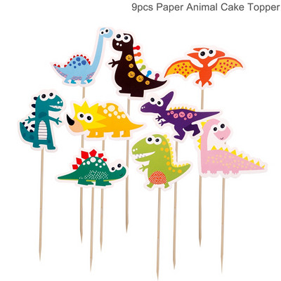 Dinoszaurusz eldobható étkészlet Dinoszaurusz születésnapi parti dekoráció gyerekek fiú baba zuhany léggömbök dzsungel szafari születésnapi kellékek