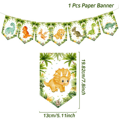 Dinoszaurusz eldobható étkészlet Dinoszaurusz születésnapi parti dekoráció gyerekek fiú baba zuhany léggömbök dzsungel szafari születésnapi kellékek