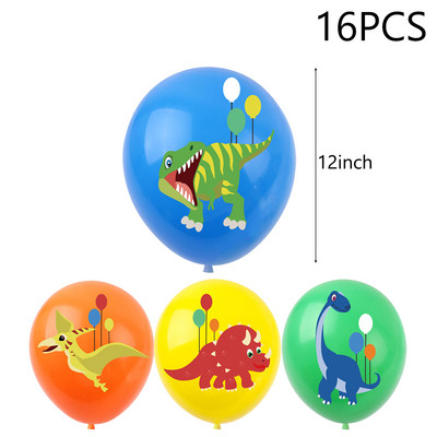 Dinoszaurusz eldobható étkészlet Dinoszaurusz születésnapi parti dekoráció gyerekek fiú baba zuhany léggömbök dzsungel szafari születésnapi kellékek