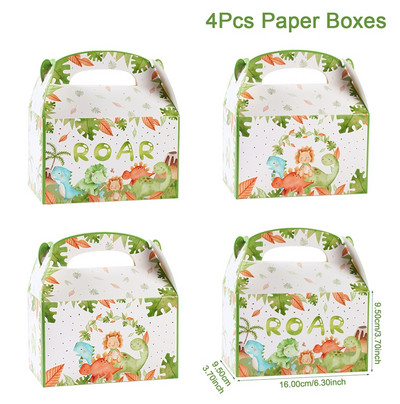 Dinoszaurusz eldobható étkészlet Dinoszaurusz születésnapi parti dekoráció gyerekek fiú baba zuhany léggömbök dzsungel szafari születésnapi kellékek