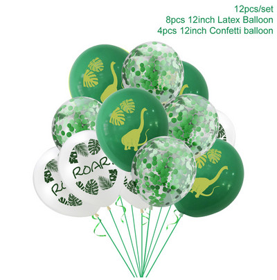 Dinoszaurusz eldobható étkészlet Dinoszaurusz születésnapi parti dekoráció gyerekek fiú baba zuhany léggömbök dzsungel szafari születésnapi kellékek