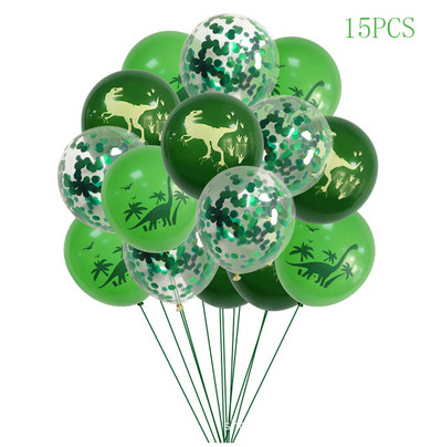 Dinoszaurusz eldobható étkészlet Dinoszaurusz születésnapi parti dekoráció gyerekek fiú baba zuhany léggömbök dzsungel szafari születésnapi kellékek