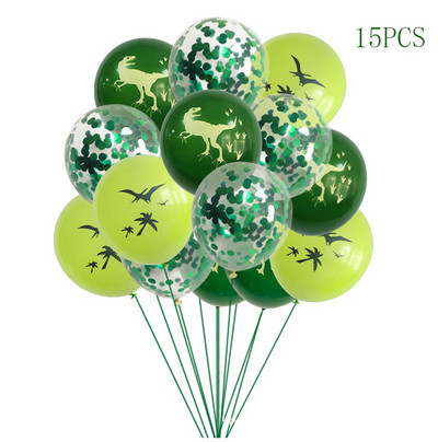 Dinoszaurusz eldobható étkészlet Dinoszaurusz születésnapi parti dekoráció gyerekek fiú baba zuhany léggömbök dzsungel szafari születésnapi kellékek