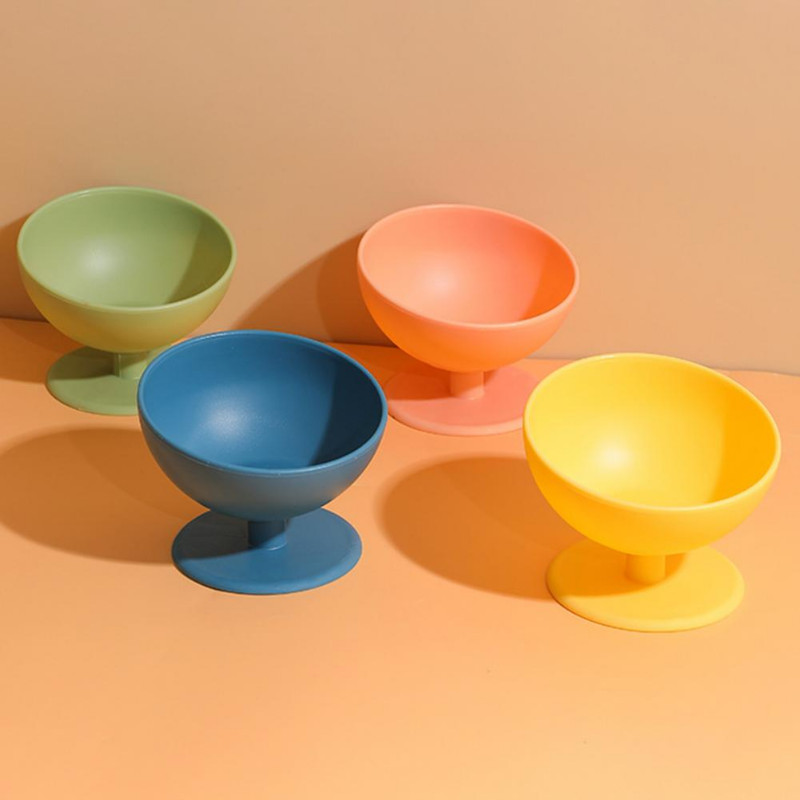 Kaķu bļoda slīpuma dizains Augsta pēda, pret apgāšanos kakla aizsardzība Pārtikas kvalitātes trauks lielas ietilpības mazs suņu barības padevējs