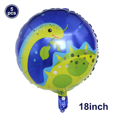 Álló zöld dinoszaurusz fóliás léggömbök 3. születésnapi dekoráció dinoszauruszparti léggömbök transzparens dzsungel állatalkatrészeinek kellékei gömbök