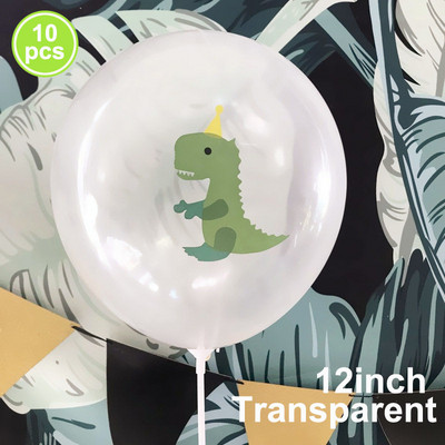 Álló zöld dinoszaurusz fóliás léggömbök 3. születésnapi dekoráció dinoszauruszparti léggömbök transzparens dzsungel állatalkatrészeinek kellékei gömbök