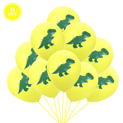 Álló zöld dinoszaurusz fóliás léggömbök 3. születésnapi dekoráció dinoszauruszparti léggömbök transzparens dzsungel állatalkatrészeinek kellékei gömbök