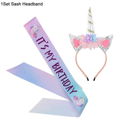 Varavīksnes vienradžu ballīšu baloni vienreizlietojamie galda piederumi dāvanu maisiņi bērniem, vienradzis, dzimšanas dienas ballītes dekorēšanas piederumi