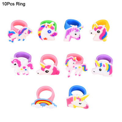 Varavīksnes vienradžu ballīšu baloni vienreizlietojamie galda piederumi dāvanu maisiņi bērniem, vienradzis, dzimšanas dienas ballītes dekorēšanas piederumi