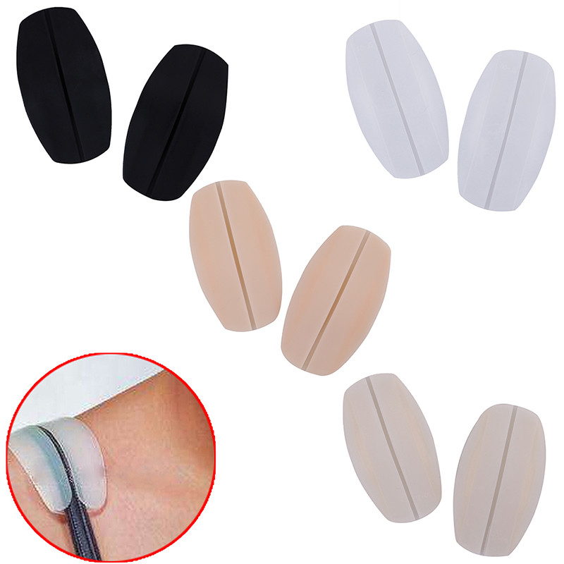 Nauji 2vnt/pora silikoninis pečių pagalvėlė minkštas liemenėlės dirželio laikiklis, neslystantis pečių dirželio pagalvėlės, laikiklis liemenėlės, mažinantis skausmą moterims