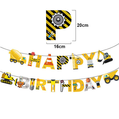 Jucărie cu balon din folie 4D autoportant Forțele armate Digger Vehicul de inginerie Băieți Construcție Balon de naștere Decor pentru petrecere