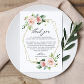 10/20 db 10cm*15cm Virágok Esküvői Vacsora Rendezvény Asztalkártya Köszönetkártyák Party Dekoratív Írható Kártyák Esküvői Meghívók