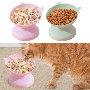 Αντιολισθητικό μπολ για γάτες Νερό τροφοδοσίας για σκύλους Ανυψωμένα μπολ για κατοικίδια Πλαστικό δοχείο τροφής με βάση για κουτάβια μπολ τροφοδοσίας Προμήθειες για κατοικίδια
