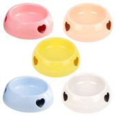 Műanyag kutyatálak 5 hüvelykes aranyos kisállattál ultrakönnyű, biztonságos anyagból tartós eledel-vízetető macskáknak kis kutyáknak