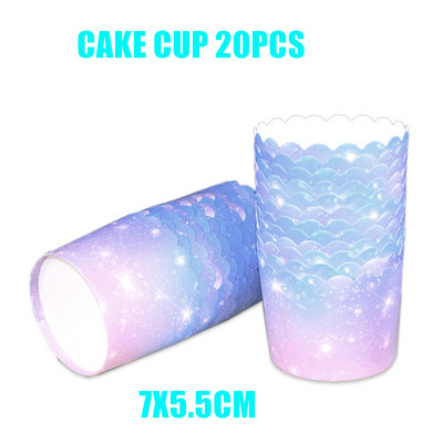 Sellő téma Születésnapi parti díszek sellő eldobható evőeszközök csésze tányérok lányoknak sellő parti kellékek