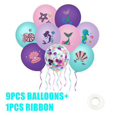 Sellő téma Születésnapi parti díszek sellő eldobható evőeszközök csésze tányérok lányoknak sellő parti kellékek