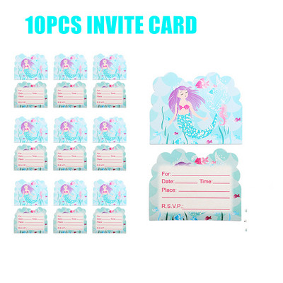 Sellő téma Születésnapi parti díszek sellő eldobható evőeszközök csésze tányérok lányoknak sellő parti kellékek