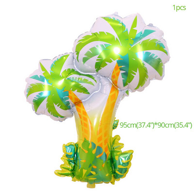 Hawaii buli díszek Flamingó füzérek Banner léggömbök ALOHA Luau Party Tropical Summer Beach Születésnapi parti kellékek