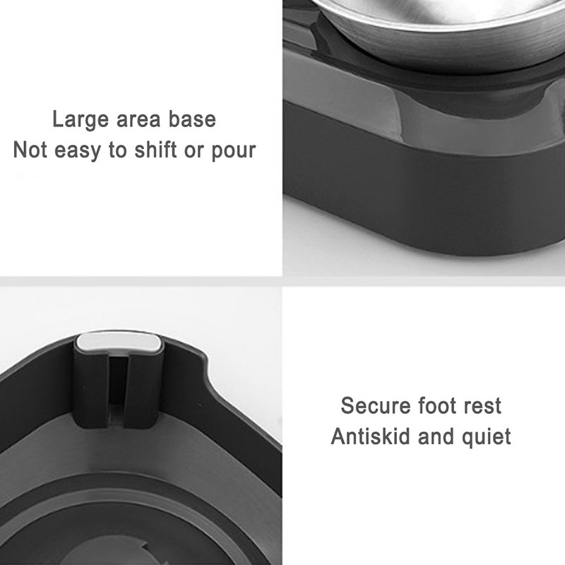 Rozsdamentes acél macskatál Könnyen tisztítható kutyaeledel- és itatótálak fémállvánnyal Macskák Kutyák Dupla kisállat etetőtál