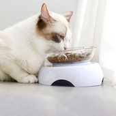 Lassú etető macskatálak állvánnyal, csúszásmentes, mosható macskáknak kutyaetetők ivóvízhez Háziállatok egészséges táplálkozásához szükséges tálak