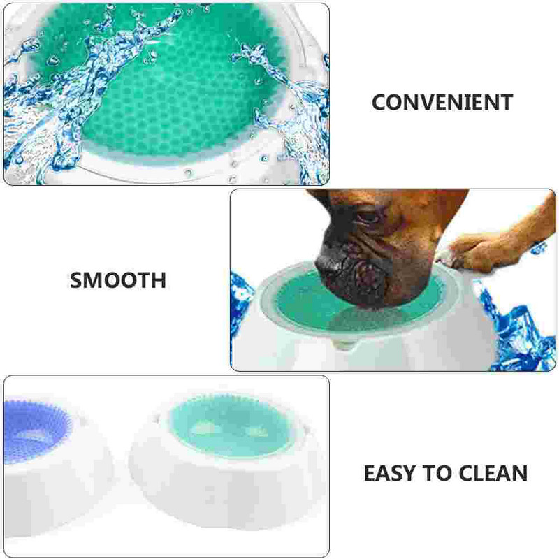 Dzesēšanas ledus bļoda vasaras suņu dzeršanai mājdzīvnieku ūdens barošanas plastmasas trauks