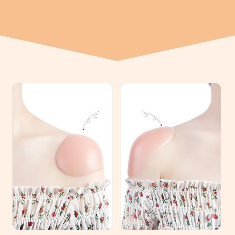 Μαλακά αντιολισθητικά επιθέματα ώμου επαναχρησιμοποιήσιμα αυτοκόλλητα αόρατα επιθέματα ώμου για γυναίκες 1 ζευγάρι