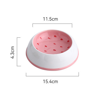 150 ml Katės keraminis dubuo vaisiaus formos naminiams gyvūnėliams mažo dydžio maistas Vandens lesyklėlės šuniukų šunų geriamojo maitinimo reikmenys