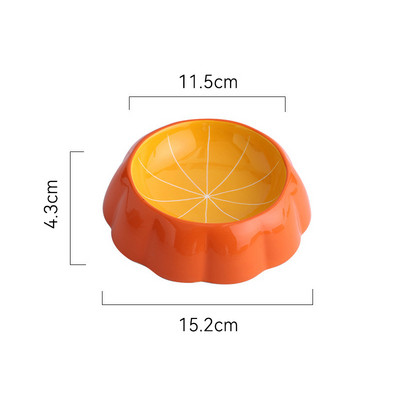 150 ml Katės keraminis dubuo vaisiaus formos naminiams gyvūnėliams mažo dydžio maistas Vandens lesyklėlės šuniukų šunų geriamojo maitinimo reikmenys