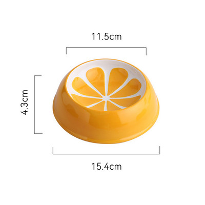 150 ml Katės keraminis dubuo vaisiaus formos naminiams gyvūnėliams mažo dydžio maistas Vandens lesyklėlės šuniukų šunų geriamojo maitinimo reikmenys