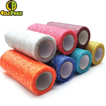 15cm 10Yards Tulle Roll Organza Ύφασμα Κορδέλα Tutu Φούστα Γαμήλια Ανθοδέσμη Καρέκλα Πλαίσιο Τραπέζι Runner Διακόσμηση πάρτι γενεθλίων 9,2M